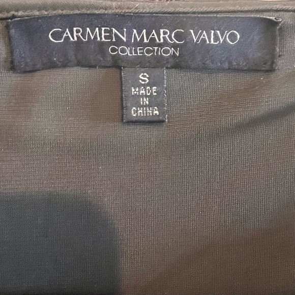 Carmen Marc Valvo Collection Sz Small - Dark Green Cocktail Dress - GORGEOUS! - Picture 8 of 8